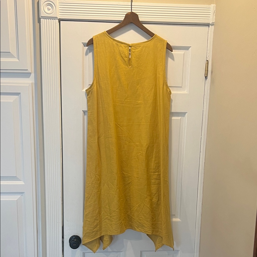 Cynthia Rowley Mustard Asymmetrical Dress - Picture 3 of 6